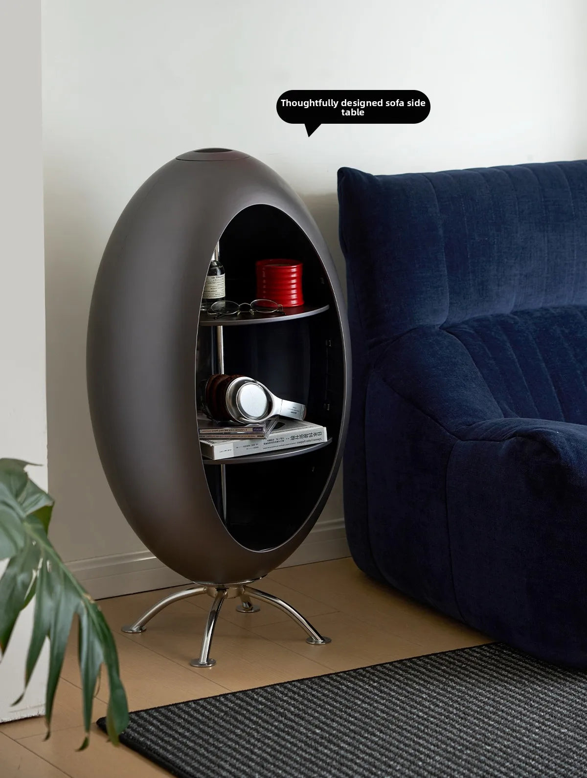 Home Decor Creative Rocket Cabinet Living Room Sofa Side Corner Snack Storage Rack Children's Room Multi Functional Bookshelf