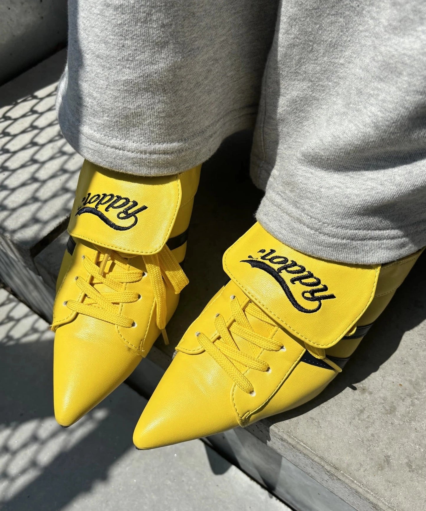Niche Japanese Style Women's Sports High-heeles College Girls Pointed Mesh Strap Sport Single Shoes Strap Temperament High Heels