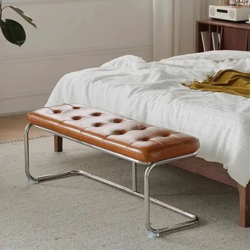 Slim Entryway Shoe Bench Narrow Hallway Seat Vintage Storage Stool Chair Upholstered Bench Wassily Bench Step Stool