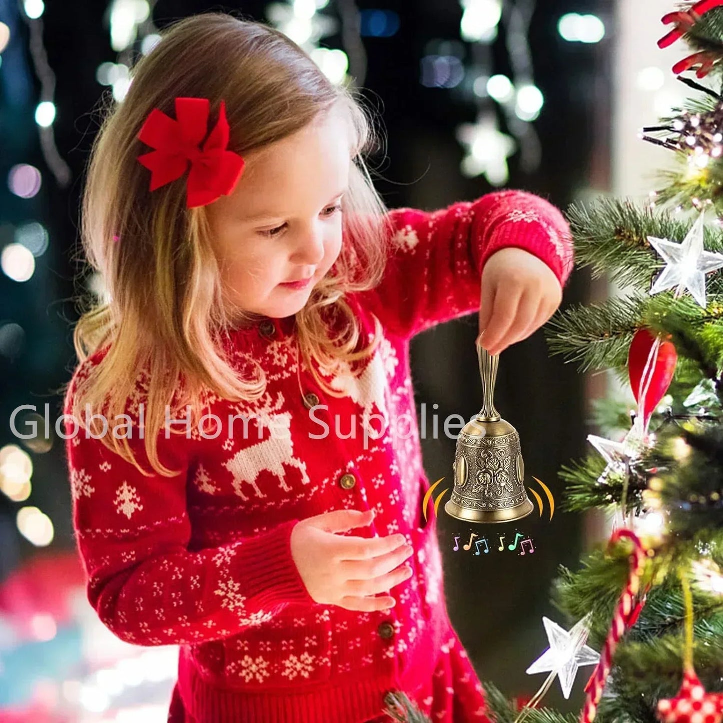 Brass Bronze Handicraft Bell Metal Call Bells Alarm Hand Held Service Call Bell Desktop Bell Tea Dinner Bell Bronze Christams Bell