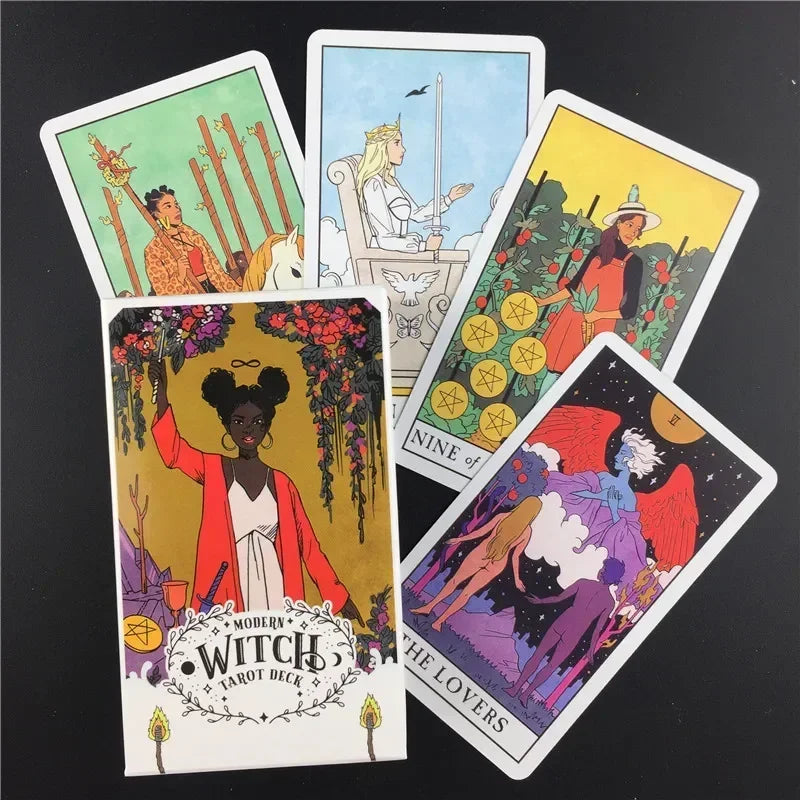 The Modern Witch Tarot Deck Guidebook Card Table Card Game Magical Fate Divination Card Board game