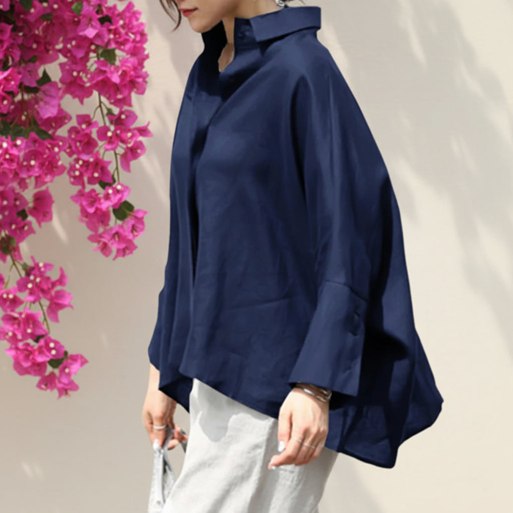 Plus Size 5XL VONDA Women Long Sleeve Shirts Summer Elegant Blouse OL Style Tunic Tops Oversized Casual Solid Loose Party Blusas