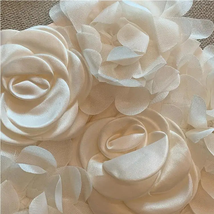Spring Women Temperament Package Hip Black Three-dimensional Rose Skirt Female Sweet Fashion Y2k A Line Mini Kawaii Skirts