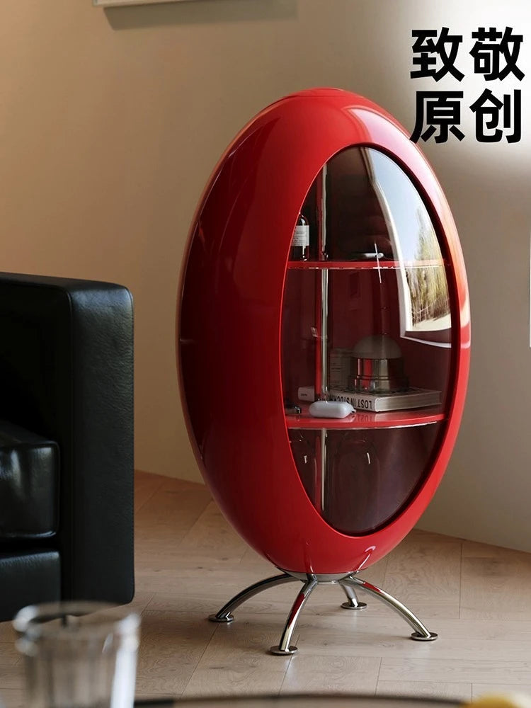 Home Decor Creative Rocket Cabinet Living Room Sofa Side Corner Snack Storage Rack Children's Room Multi Functional Bookshelf