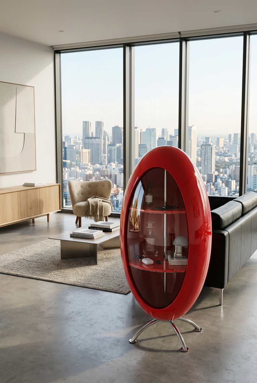 Home Decor Creative Rocket Cabinet Living Room Sofa Side Corner Snack Storage Rack Children's Room Multi Functional Bookshelf