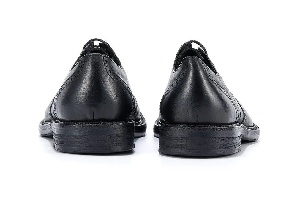 Men's Full-grain Genuine Leather Formal Dress Shoes Soft Comfortable Business Casual Footwear Classic Men's Footwear