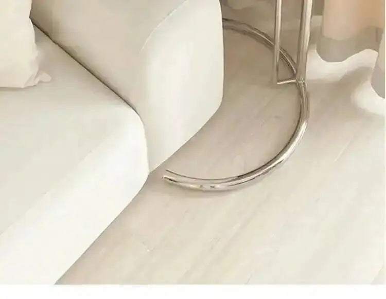 End Adjustable Table C-shape Glass Sofa Coffee Table Room Nordic Side Lift Design Living Stainless Steel Furniture