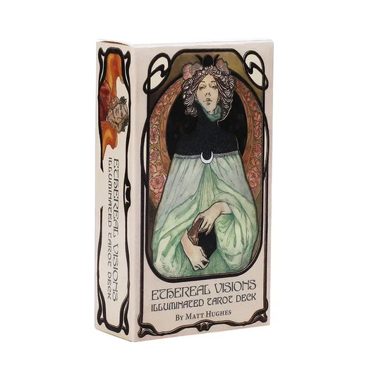 English Ethereal Visions Illuminated Tarot Cards Deck Board Table Games for Party Playing Card Entertainment Game Board Game