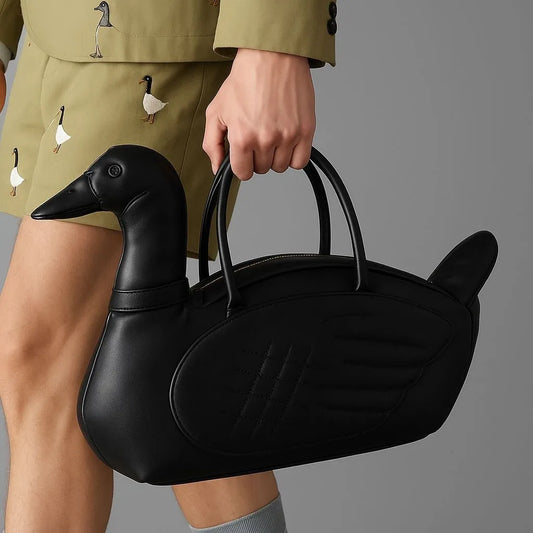 New Cute Cartoon goose Shaped Handbag Ladies Creative 3D Personality Bag Fashionable Ladies Tote Bag