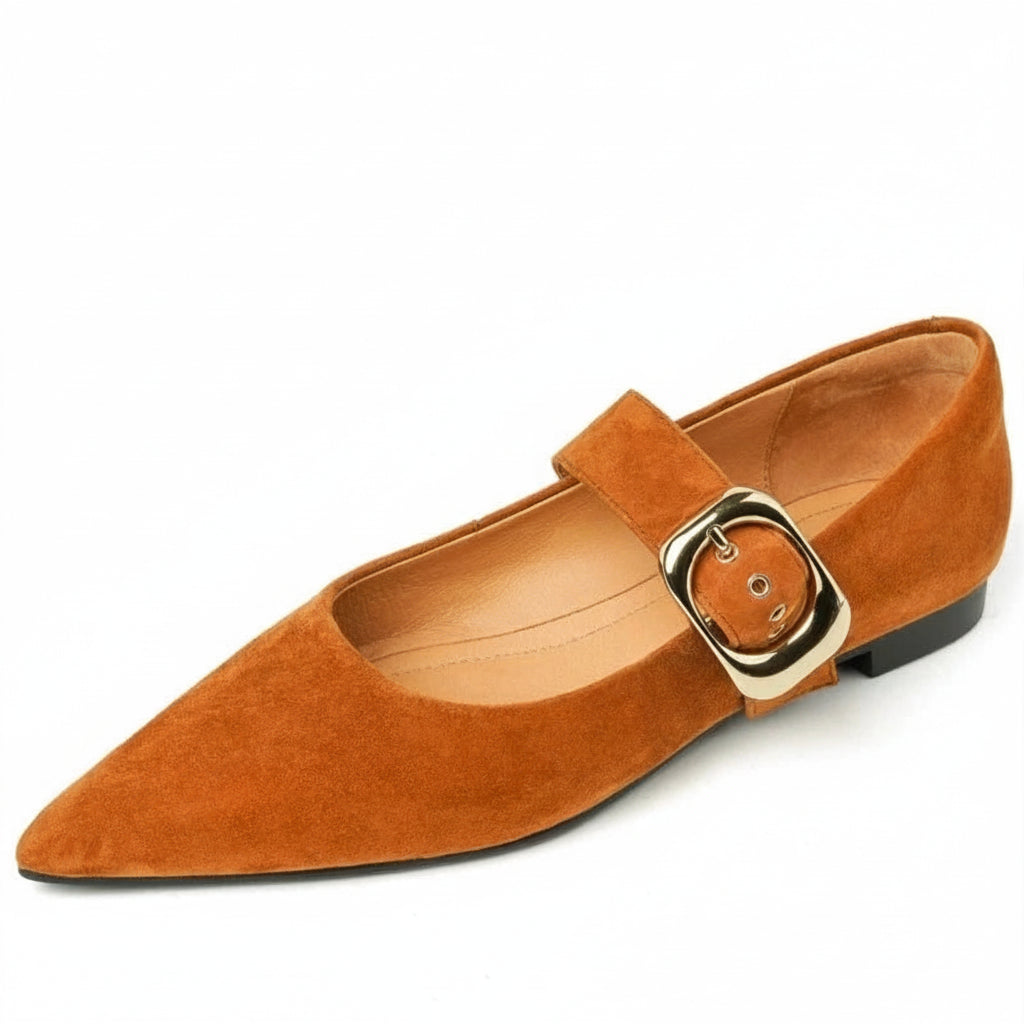 Dilalula Classic Retro Women Flats Buckles Loafers Suede Quality Metal Decoration Casual Shoes Ladies Fashion Dress Mocasines