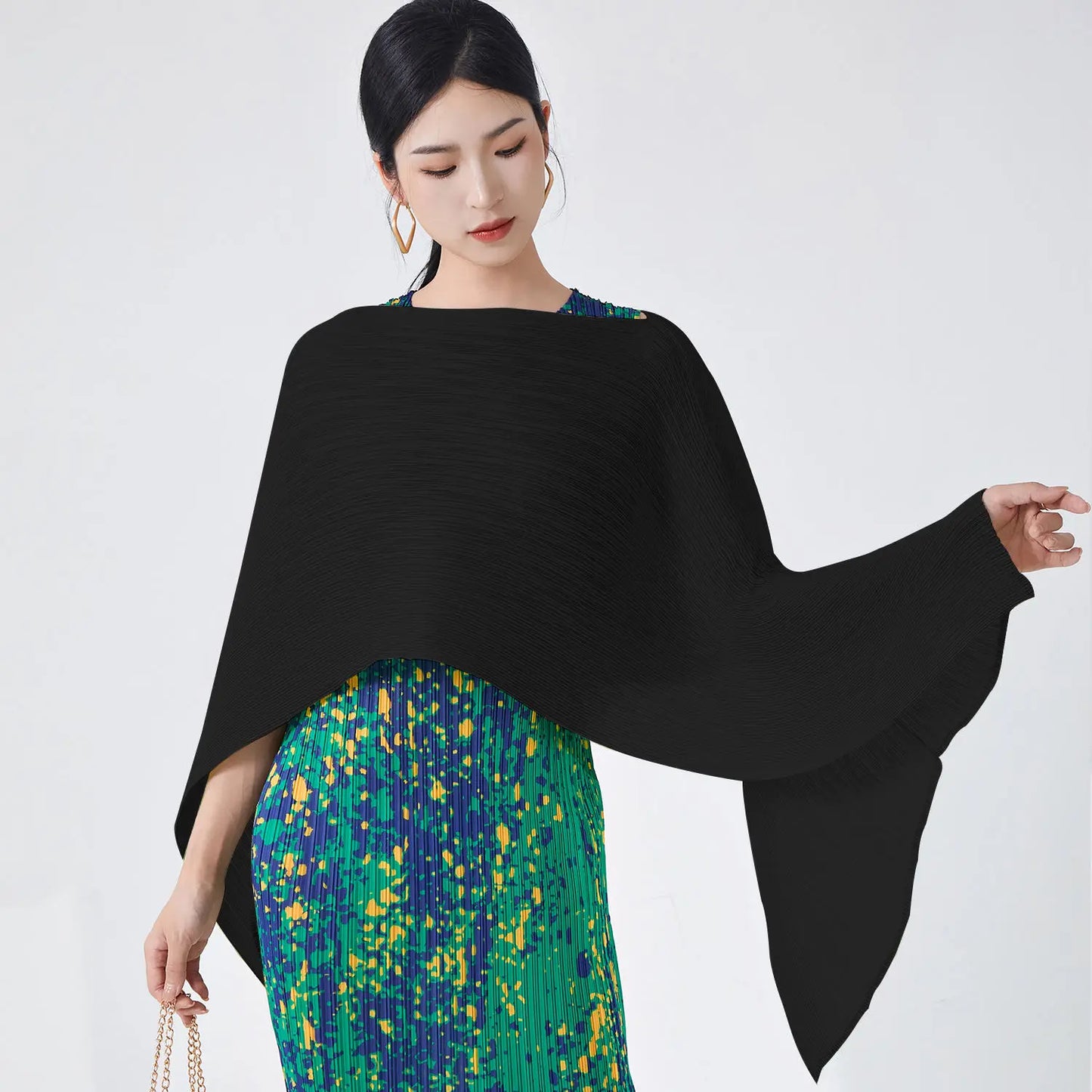 2025 Latest Design Miyake Pleated Blouse for Ladies Casual Joker Shirt Lace Breathable Office Work Cover Summer Woven Smock