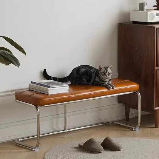 Slim Entryway Shoe Bench Narrow Hallway Seat Vintage Storage Stool Chair Upholstered Bench Wassily Bench Step Stool