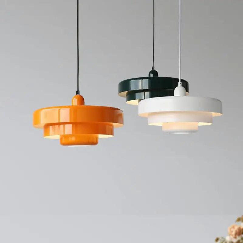 Pendant Acrylic Lamp Restaurant Simple Modern Creative Multi-layer Decoration Retro Color