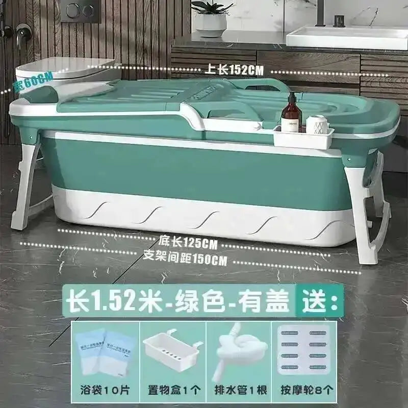 Tub Bathtubs Adult Folding bathtub Household Foaming hot Simple Adult Bathing Tub Full Body Sweat Portable Steam Bathing Basin