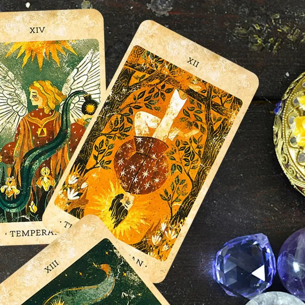 The Solar Kingdom Tarot cards A 78 deck English Psychological Oracle Deck With Vibrant Imagery For Future And Past board games