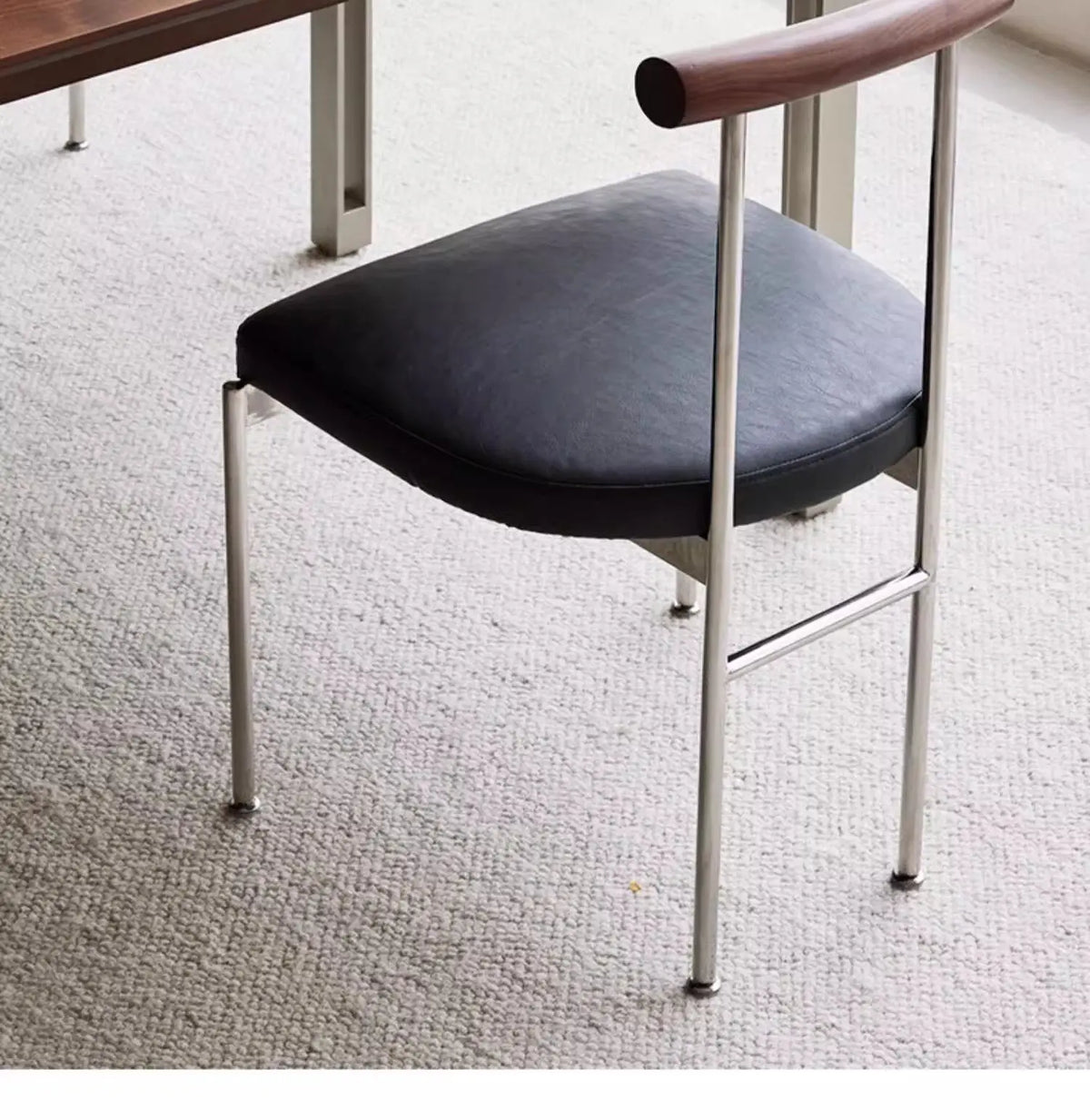 Bauhaus Style Dining Chair Household Restaurant Seat Ergonomic Backrest Desk Chair Modern Study Office Side Chair for Home