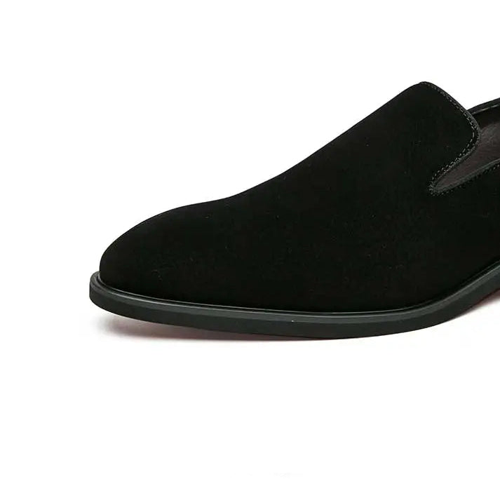 New In Red Bottom Shoes for Men Loafers Flock Solid Slip-On Party Men Dress Shoes Size 38-48 Free Shipping Men Shoes