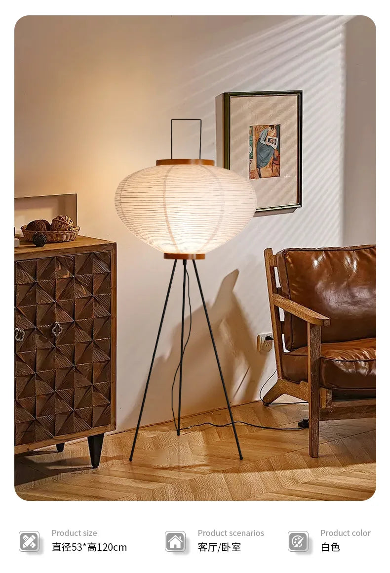 Classic Japanese Retro Rice Paper Table Lamp Japanese Wabi-sabi Advanced Atmosphere Bedside Table Lamp