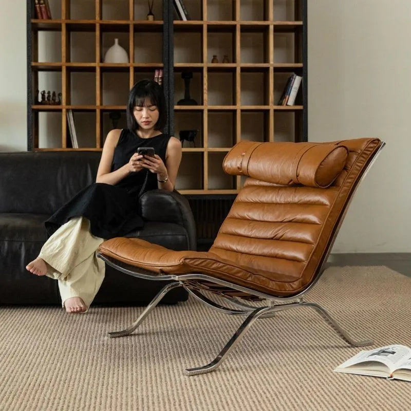 Sofa Chair Minimalist Light Luxury Senior Sense Of Living Room Antique Style Designer Sofa Chair Lazy Leisure Lounge Chair
