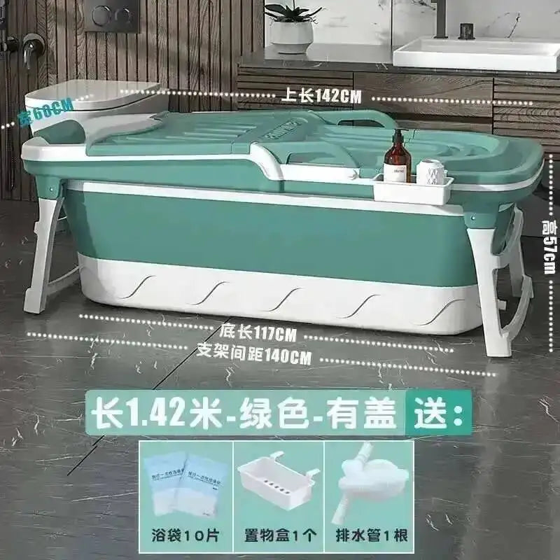 Tub Bathtubs Adult Folding bathtub Household Foaming hot Simple Adult Bathing Tub Full Body Sweat Portable Steam Bathing Basin