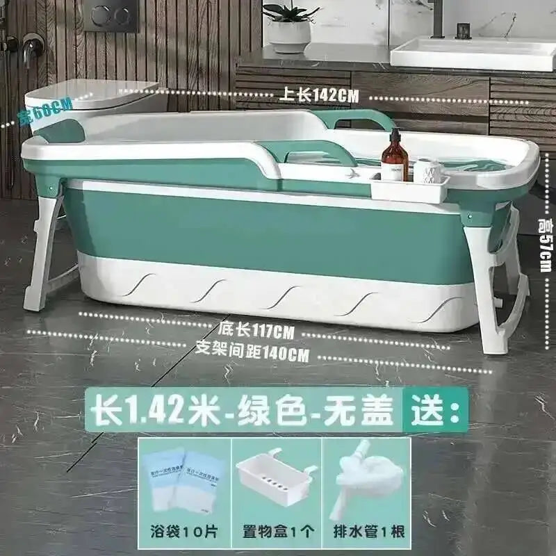 Tub Bathtubs Adult Folding bathtub Household Foaming hot Simple Adult Bathing Tub Full Body Sweat Portable Steam Bathing Basin