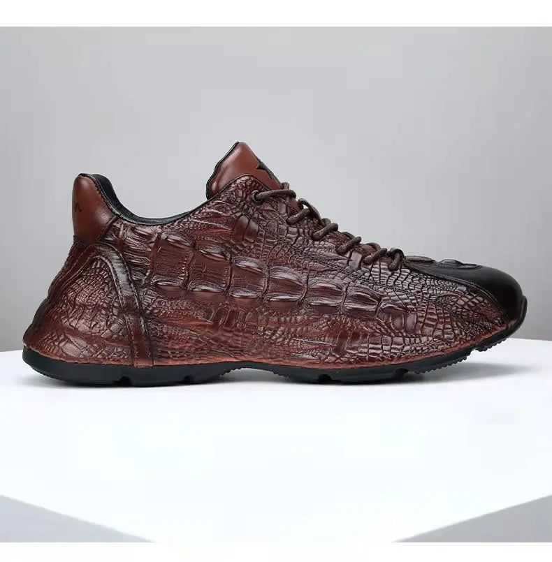 2025 new arrival Genuine Leather casual shoes men,Sneakers PDD019