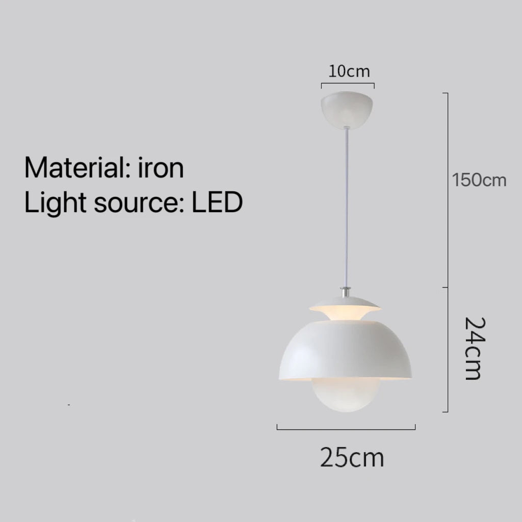 Modern Flower Bud Pendant Lamp Bedroom Bedside Study Bathroom Restaurant Bar Counter Led Hanging Light Lighting Home Decoration