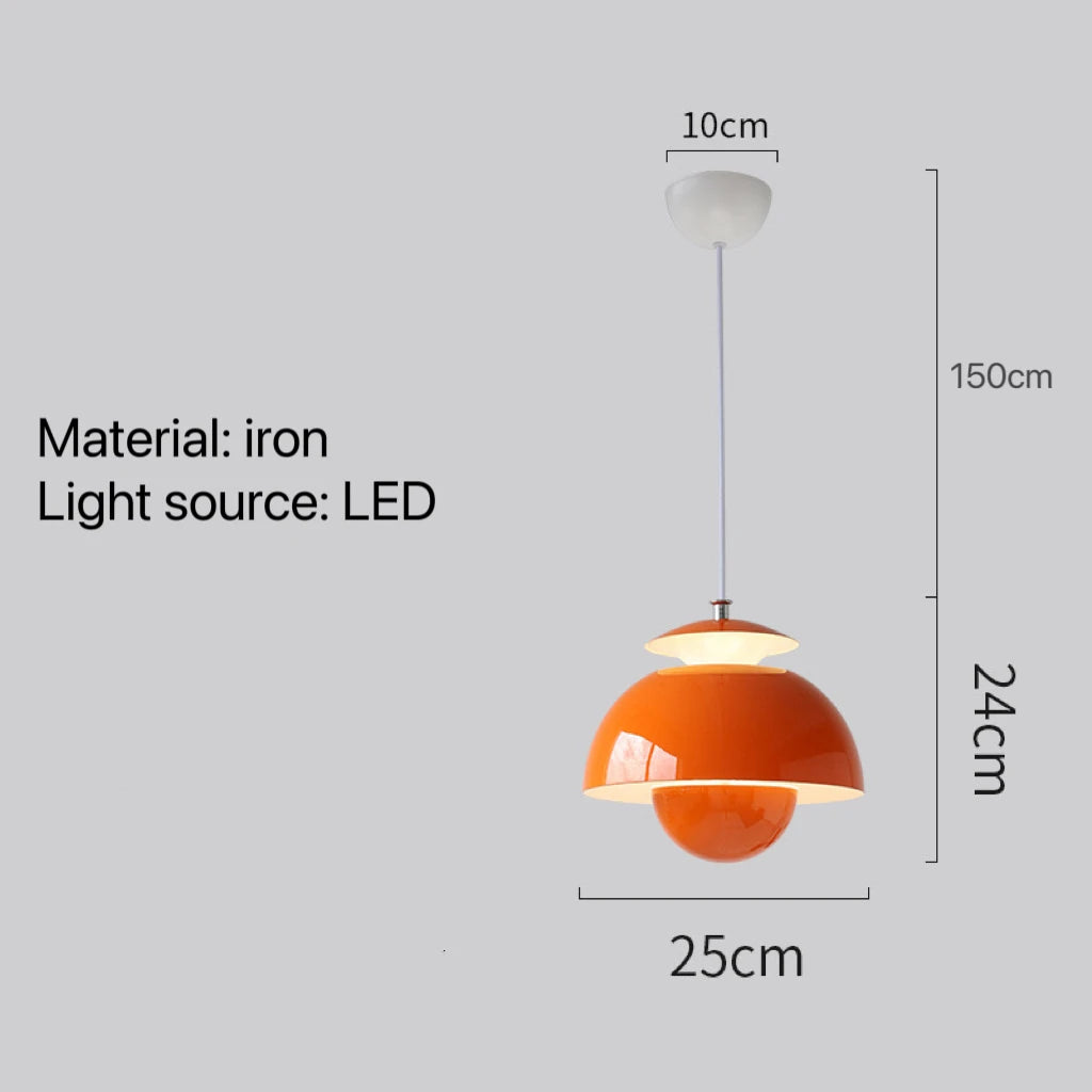 Modern Flower Bud Pendant Lamp Bedroom Bedside Study Bathroom Restaurant Bar Counter Led Hanging Light Lighting Home Decoration