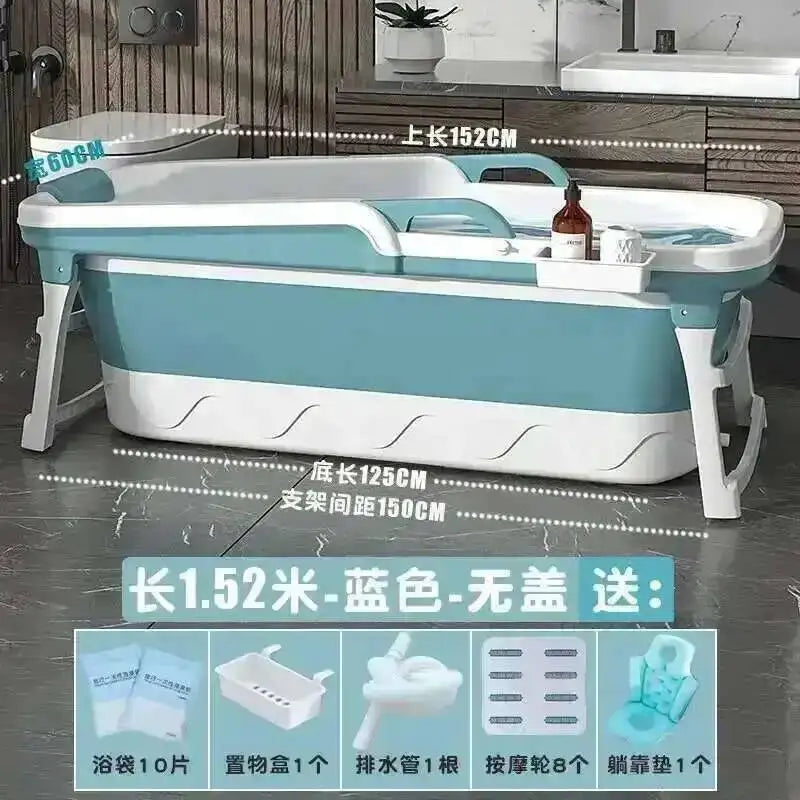Tub Bathtubs Adult Folding bathtub Household Foaming hot Simple Adult Bathing Tub Full Body Sweat Portable Steam Bathing Basin