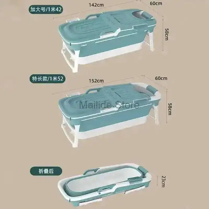 Tub Bathtubs Adult Folding bathtub Household Foaming hot Simple Adult Bathing Tub Full Body Sweat Portable Steam Bathing Basin