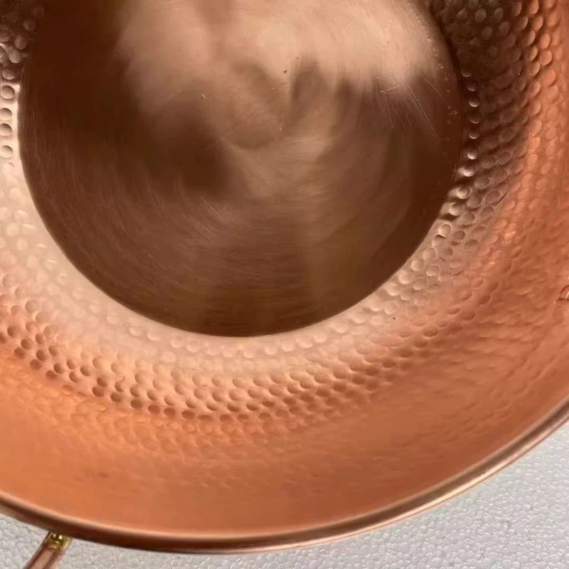 Artisan Hammered Copper Hot Pot Universal Heat Retention Cookware for All Stove Types Practical Soup Pot