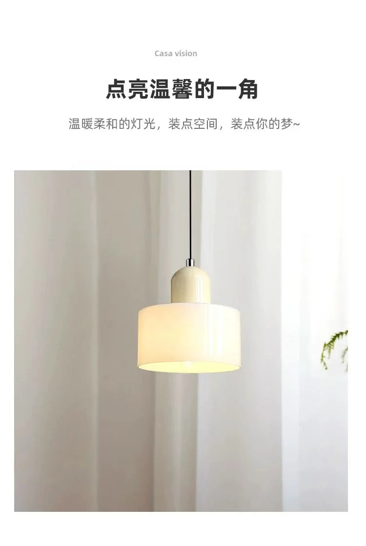 Nordic Modern Glass Bedroom Bedside Long Line Small Chandelier Restaurant Bar Chandelier Simple Lighting Atmosphere Lamp E27