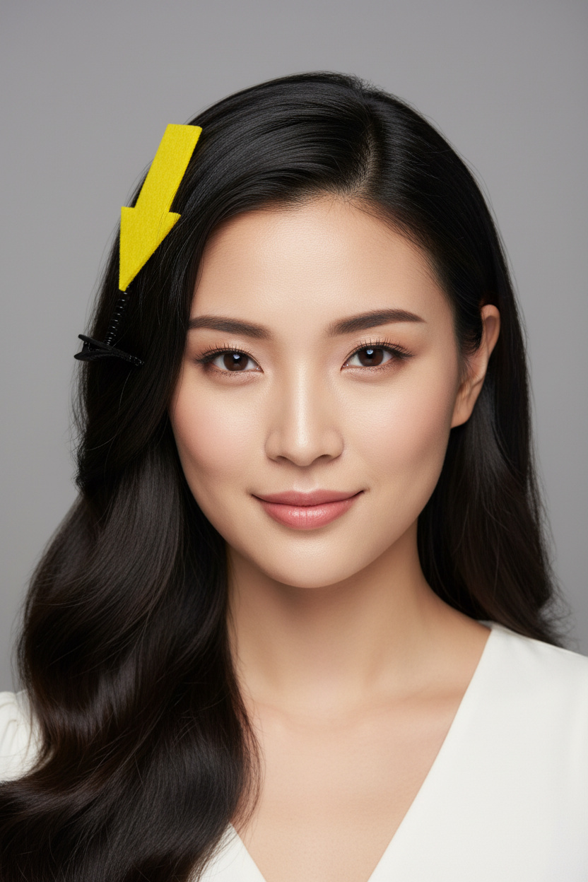 3D Funny Symbol Hair Clip WiFi Question Mark Lightning Cute Bangs Hairpin Headwear Party Daily Life Headwear Hair Styling Tool