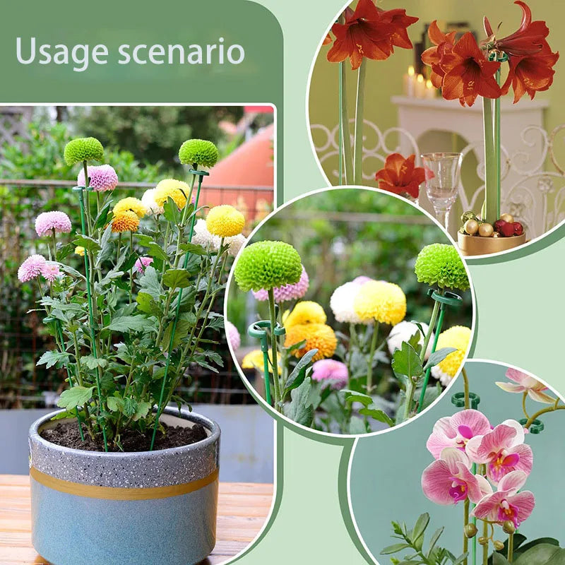 Plastic Plant Supports Stakes Flower Stand Sticks Reusable Protection Fixing Tool Flower Grow Holder Garden Tools