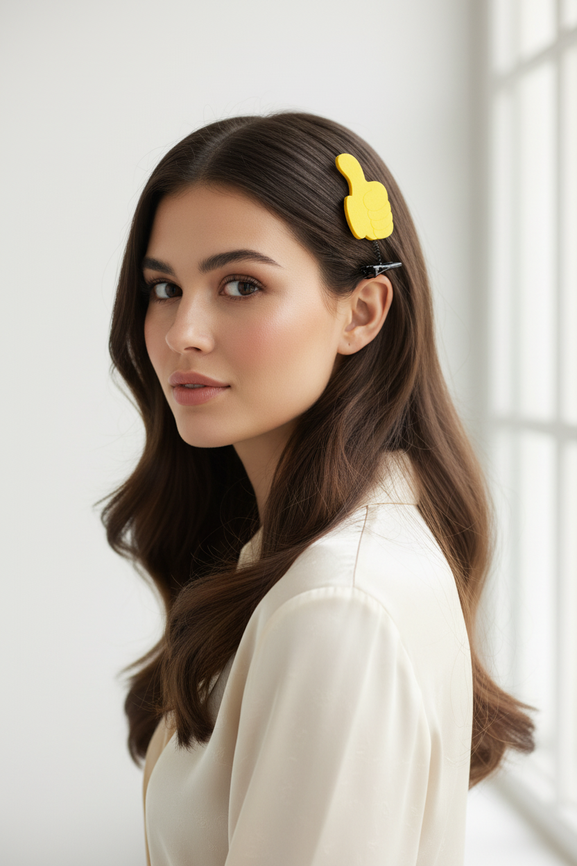 3D Funny Symbol Hair Clip WiFi Question Mark Lightning Cute Bangs Hairpin Headwear Party Daily Life Headwear Hair Styling Tool