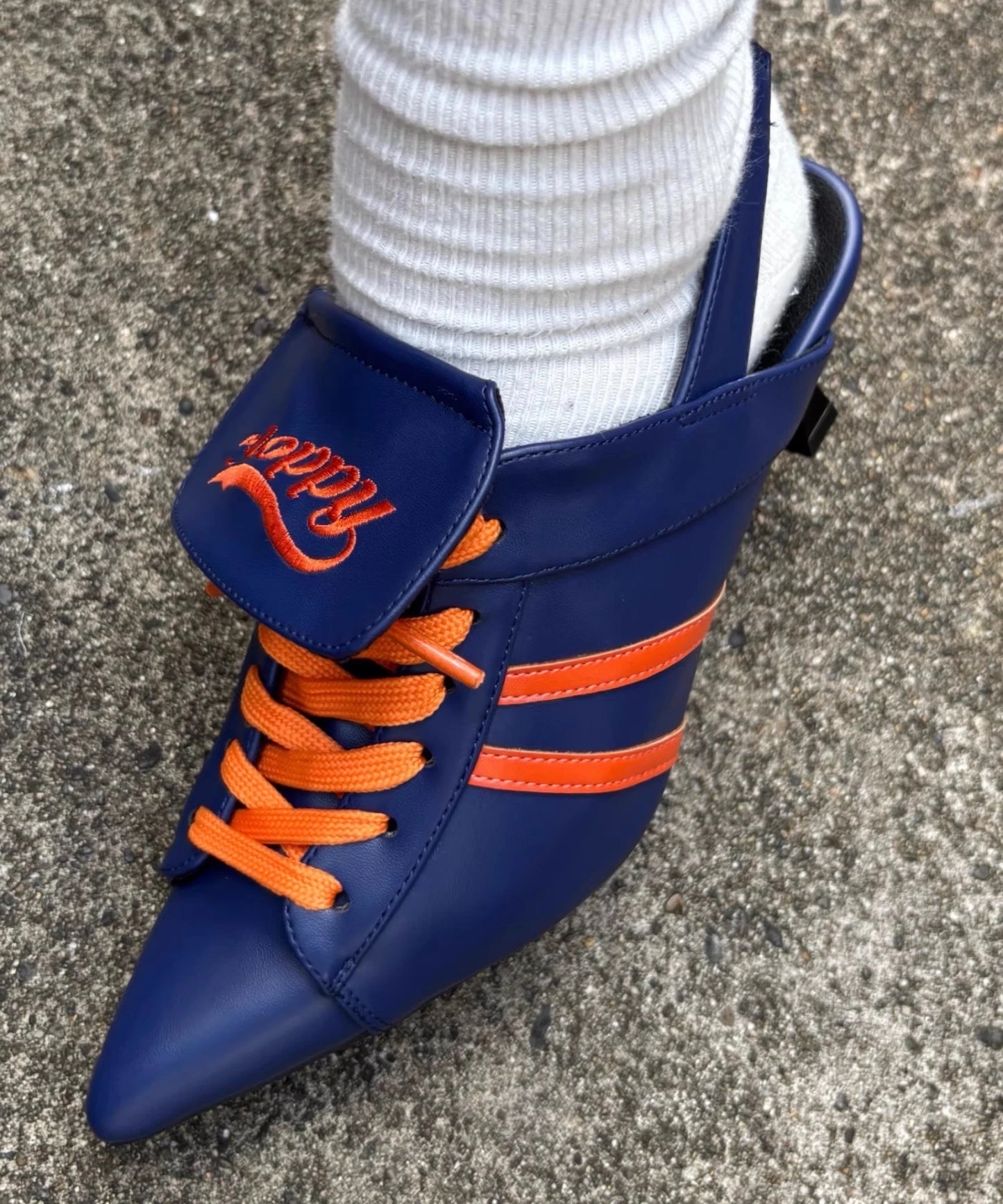 Niche Japanese Style Women's Sports High-heeles College Girls Pointed Mesh Strap Sport Single Shoes Strap Temperament High Heels