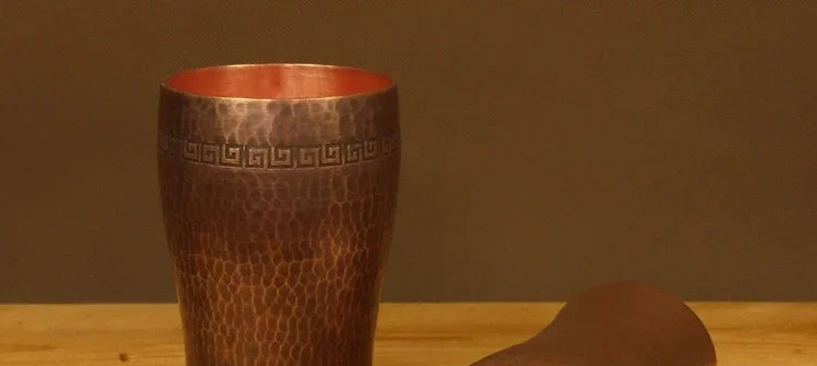 Pan Barbecue Plate Pure Red Copper Beer Mug Set Barbecue Plate Fried Meat Plate Binaural Pan Pure Copper New Chinese Style