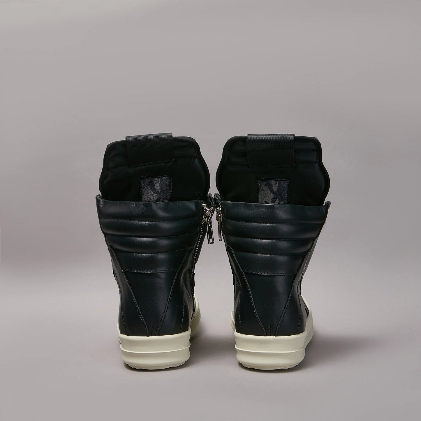 Luxury Brand Men Shoe Genuine Leather Casual Shoes High Top Zipper Lace-up Women Black Sneakers Top Quality Platform Ankle Boot