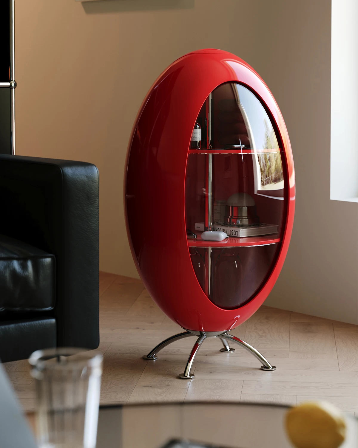 Home Decor Creative Rocket Cabinet Living Room Sofa Side Corner Snack Storage Rack Children's Room Multi Functional Bookshelf