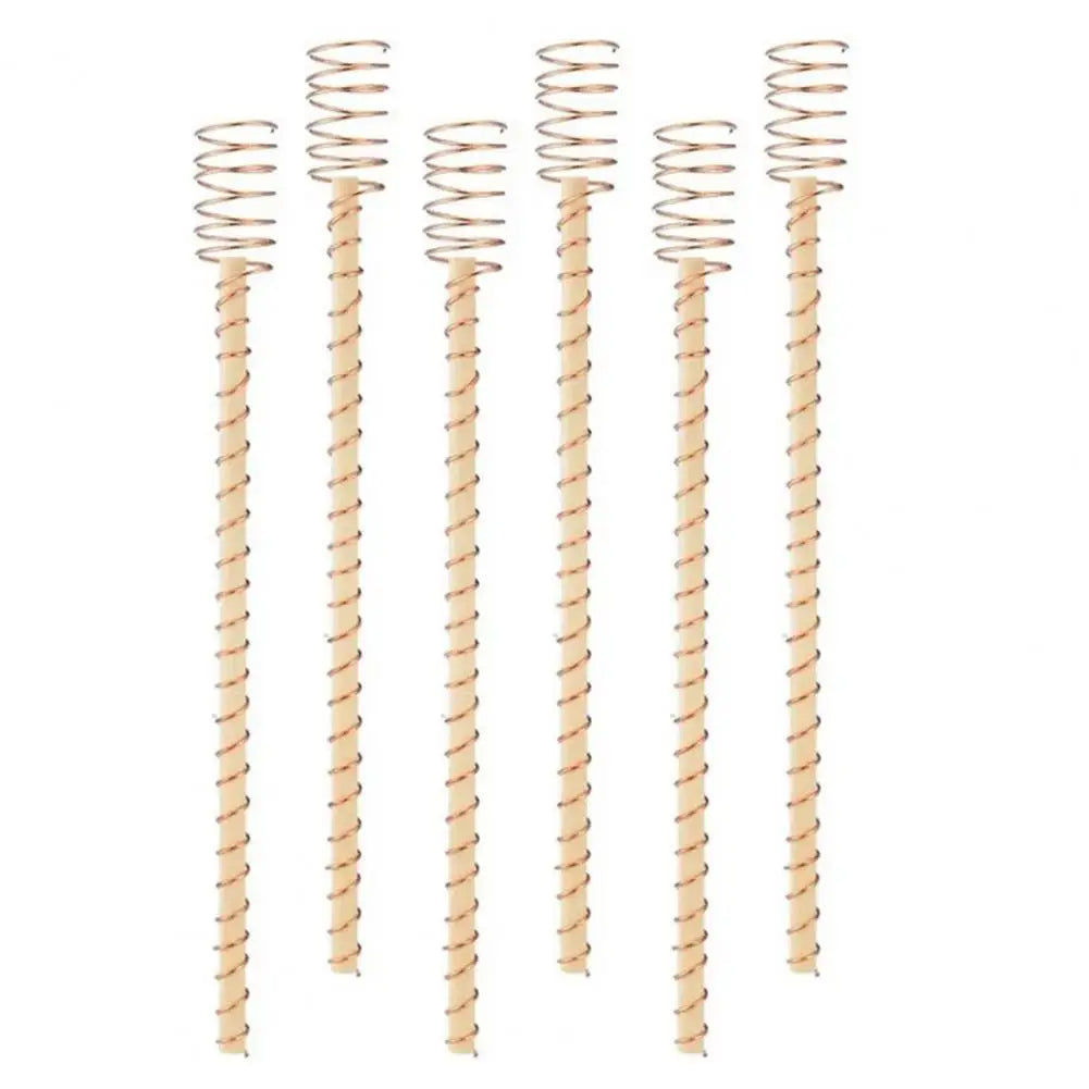 3/6 Pcs Copper Wire Coil For Gardening Electroculture Copper Antennas Stakes Spiral Copper Coil Stakes For Indoor Outdoor Plants