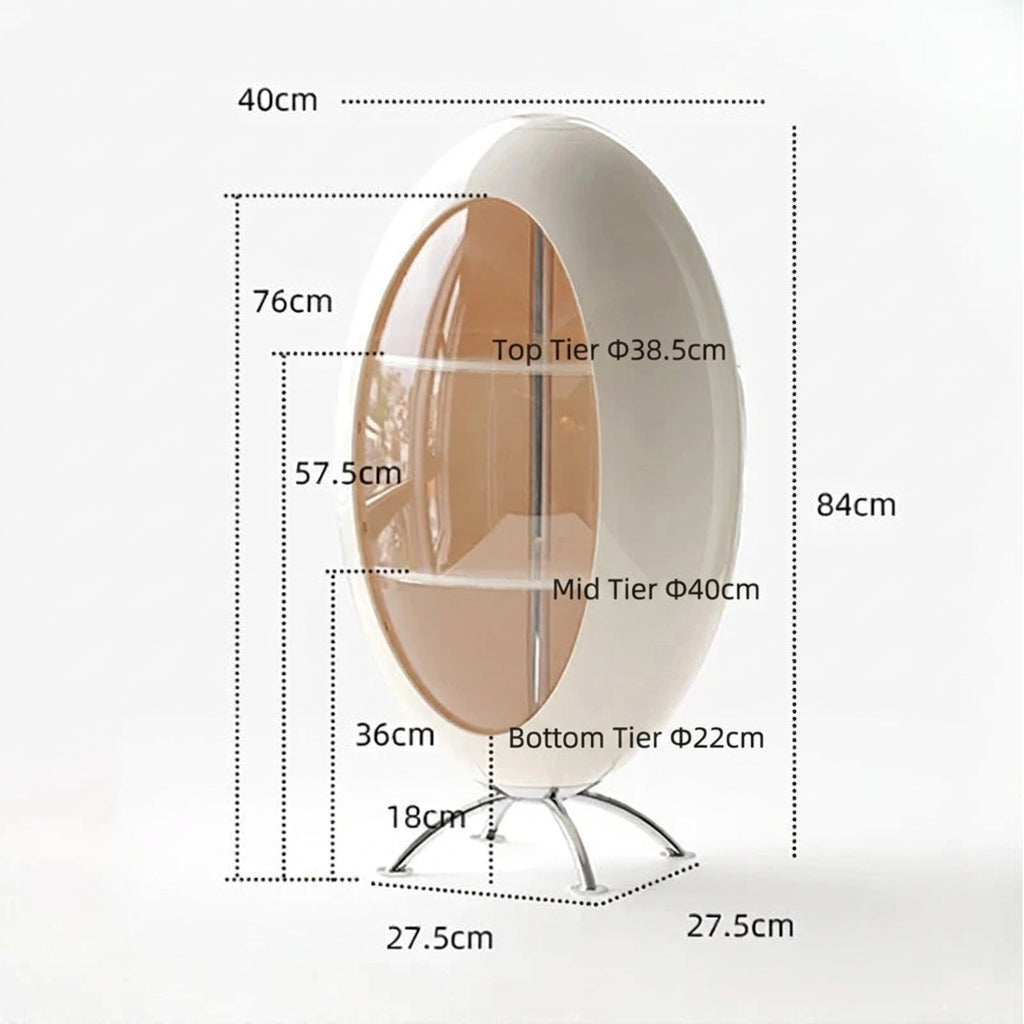 Home Decor Creative Rocket Cabinet Living Room Sofa Side Corner Snack Storage Rack Children's Room Multi Functional Bookshelf