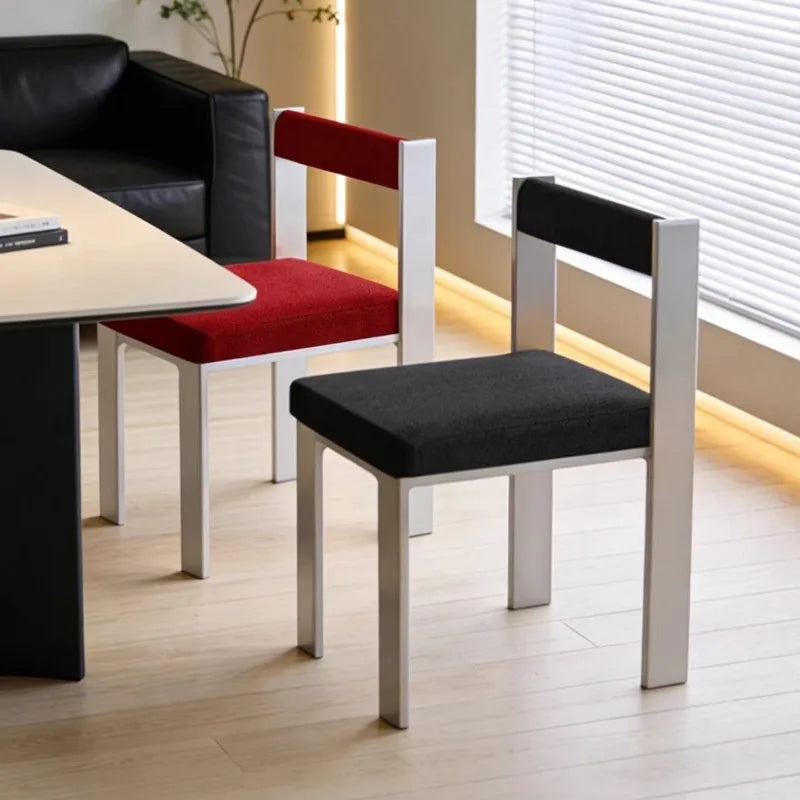 Bauhaus Dopamine Kitchen Island Chair Stainless Steel Designer Dining Seat Multi Function for Home and Vanity
