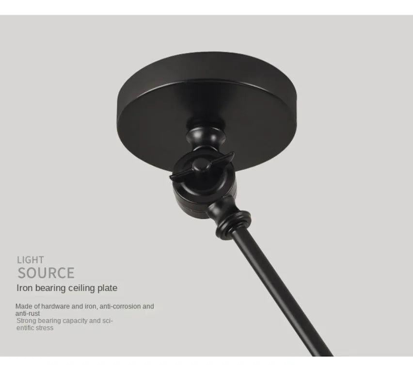 Nordic Modern Retractable Chandelier Restaurant Kitchen Living Room Bedroom Island Lamp Dining Room Home Decor Hanging Lighting