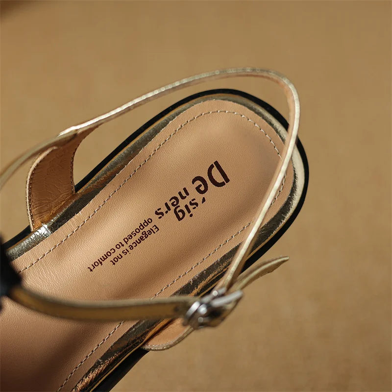 Fashion Horsehair t-strap women's Sandals Covered Toe Low Heels Female Summer Sandals Ladies Casual Sandals Walk