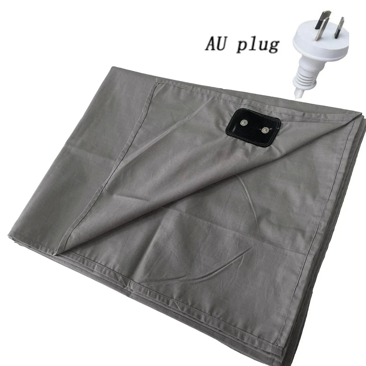 Soft and Conductive Grounding Bed Sheet AU/UK/EU/US Plug Antistatic Fiber Flat Bedsheet for Better Sleep Natural Health