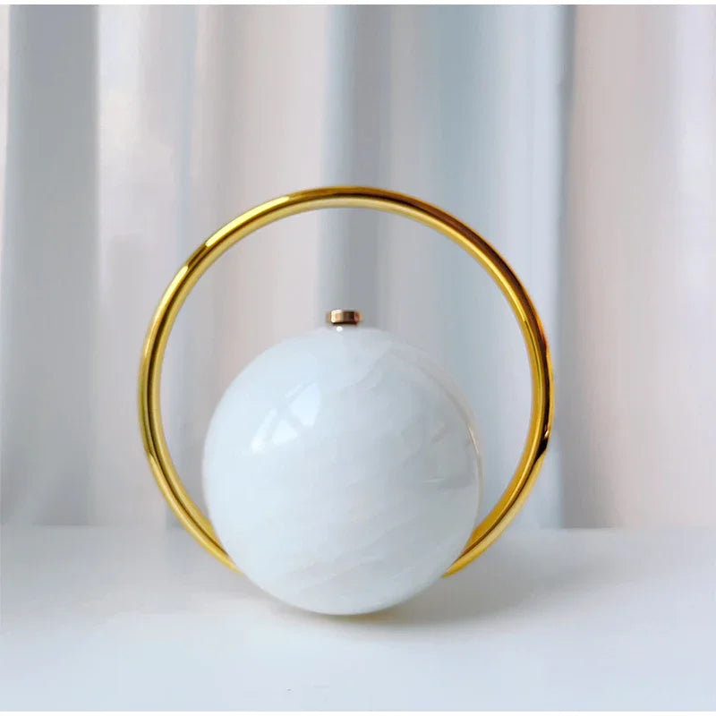  Designer Electroplating Circular Handle Handbag,Sphere Evening Elegant Clutch Purse,Women Fashion Marble Pattern Tote Bag