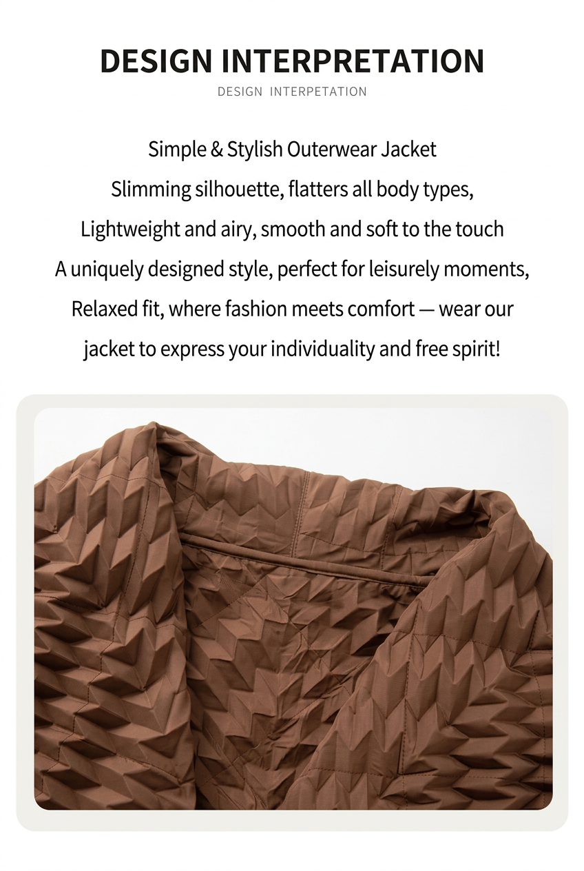 Miyake Pleated Top, Women's Solid Color Short Jacket, Handmade Pleated Versatile Loose Version, Lapel Cardigan, Autumn New Style