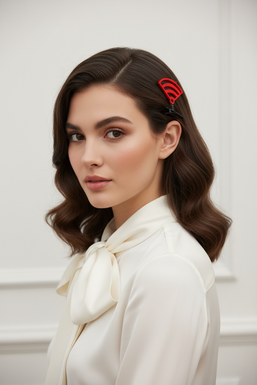 3D Funny Symbol Hair Clip WiFi Question Mark Lightning Cute Bangs Hairpin Headwear Party Daily Life Headwear Hair Styling Tool