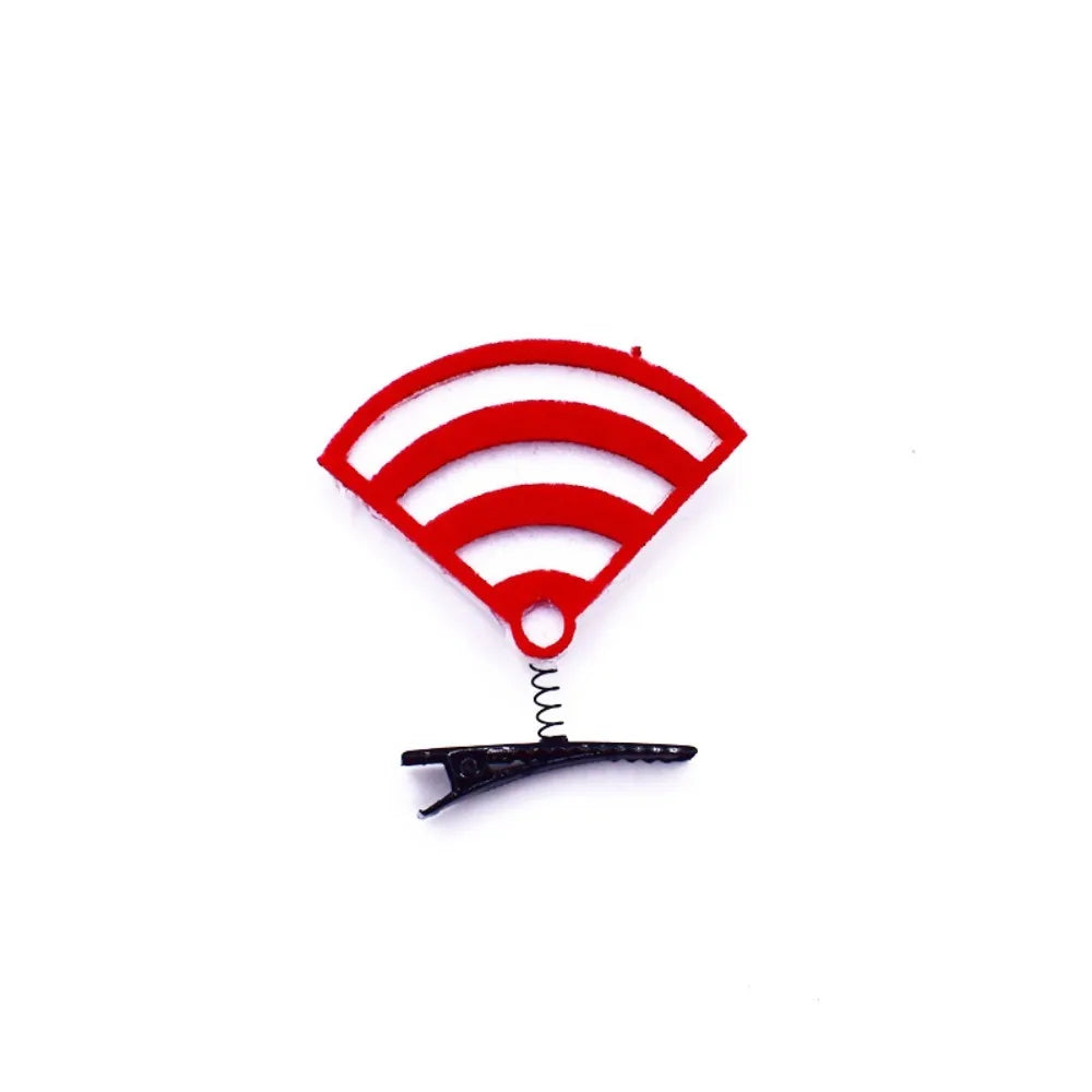 3D Funny Symbol Hair Clip WiFi Question Mark Lightning Cute Bangs Hairpin Headwear Party Daily Life Headwear Hair Styling Tool