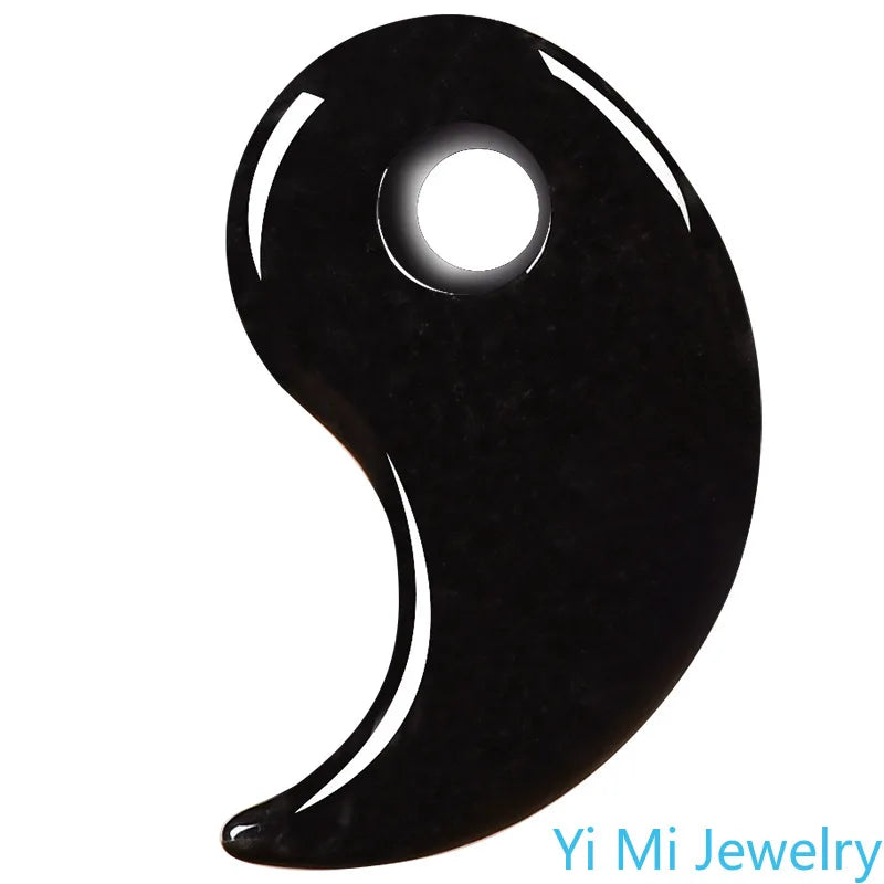 1 set of Burmese A-grade Jade Tai Chi Jade Pendant Fashionable Feng Shui Couple Necklace Fashionable Jewelry Holiday Gift